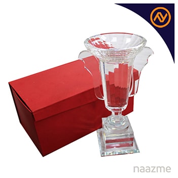 crystal trophy with box dubai