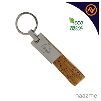 metal keychain with cork strap abudhabi