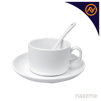 tea cup with spoon and saucer dubai