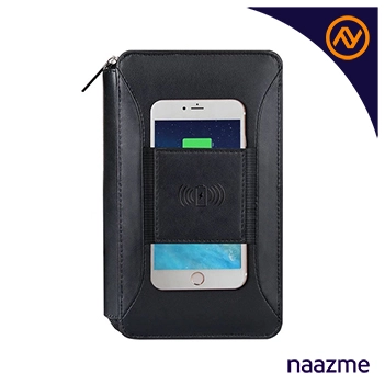 Multi-functional travel wallet with Built-in Power Bank