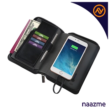 Multi-functional travel wallet with Built-in Power Bank  2