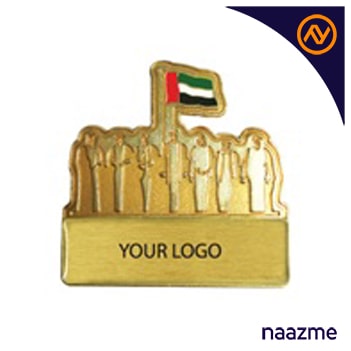 National Day Golden Badges with Magnet